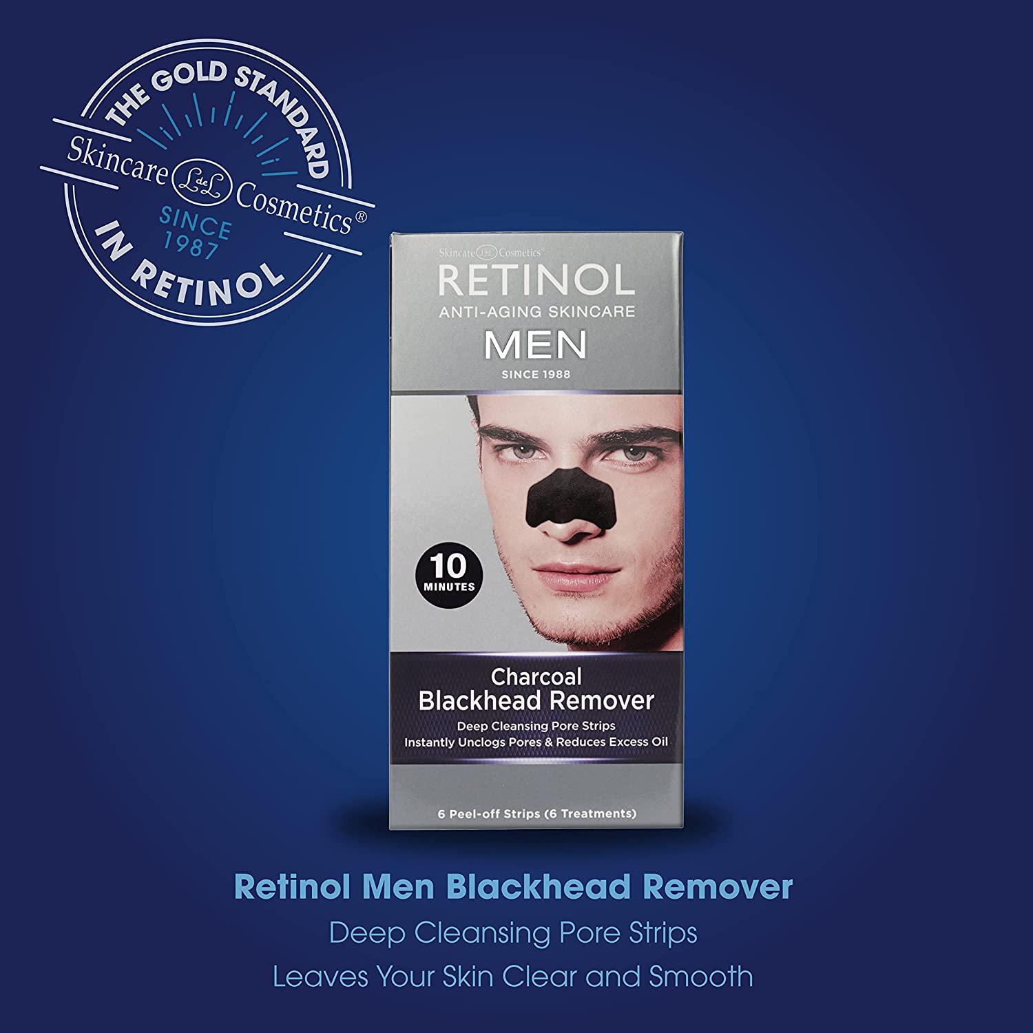 Retinol Mens Charcoal Peel Off Nose Strips - FranWilson