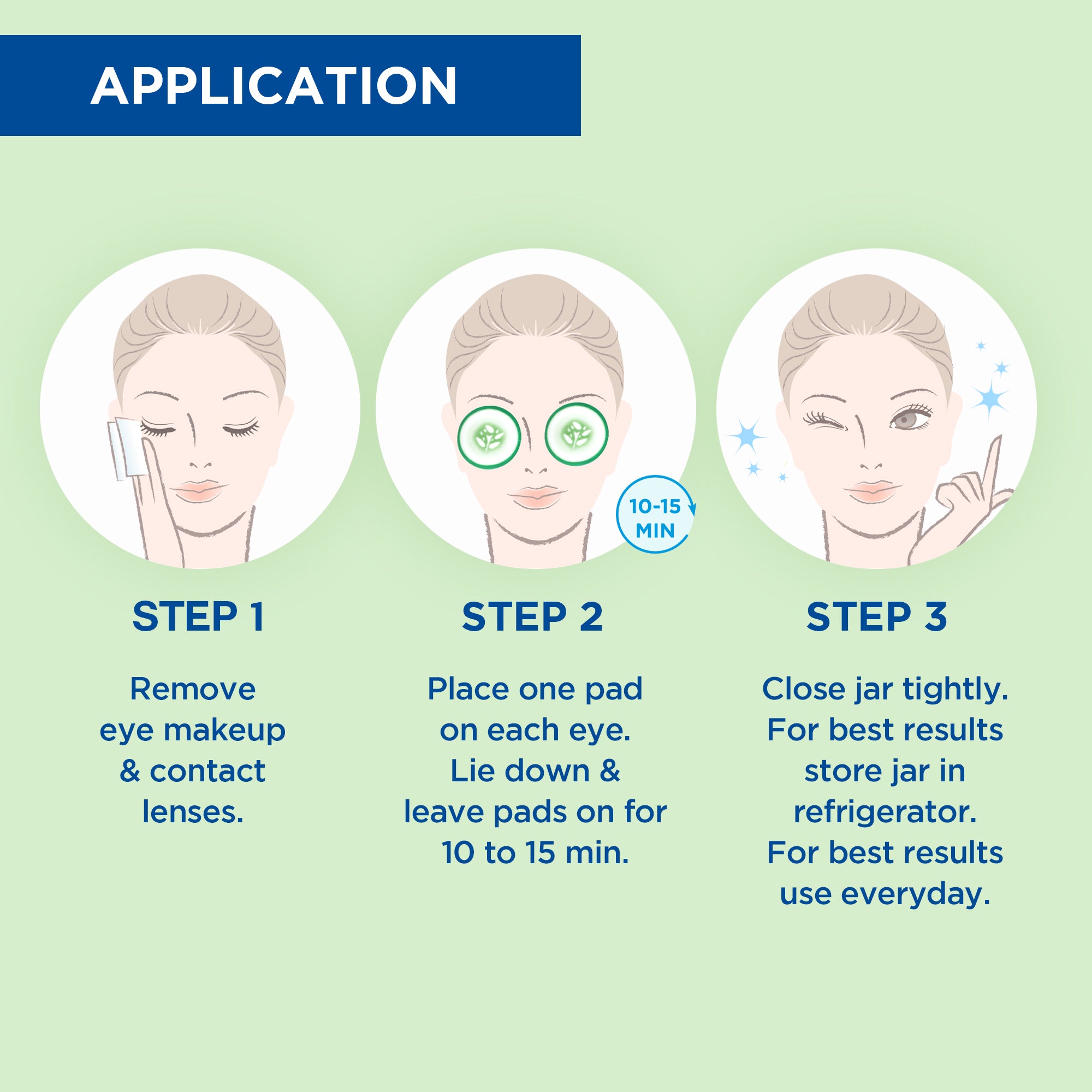 Nourish My Eyes Cucumber Eye Pads - Fran Wilson