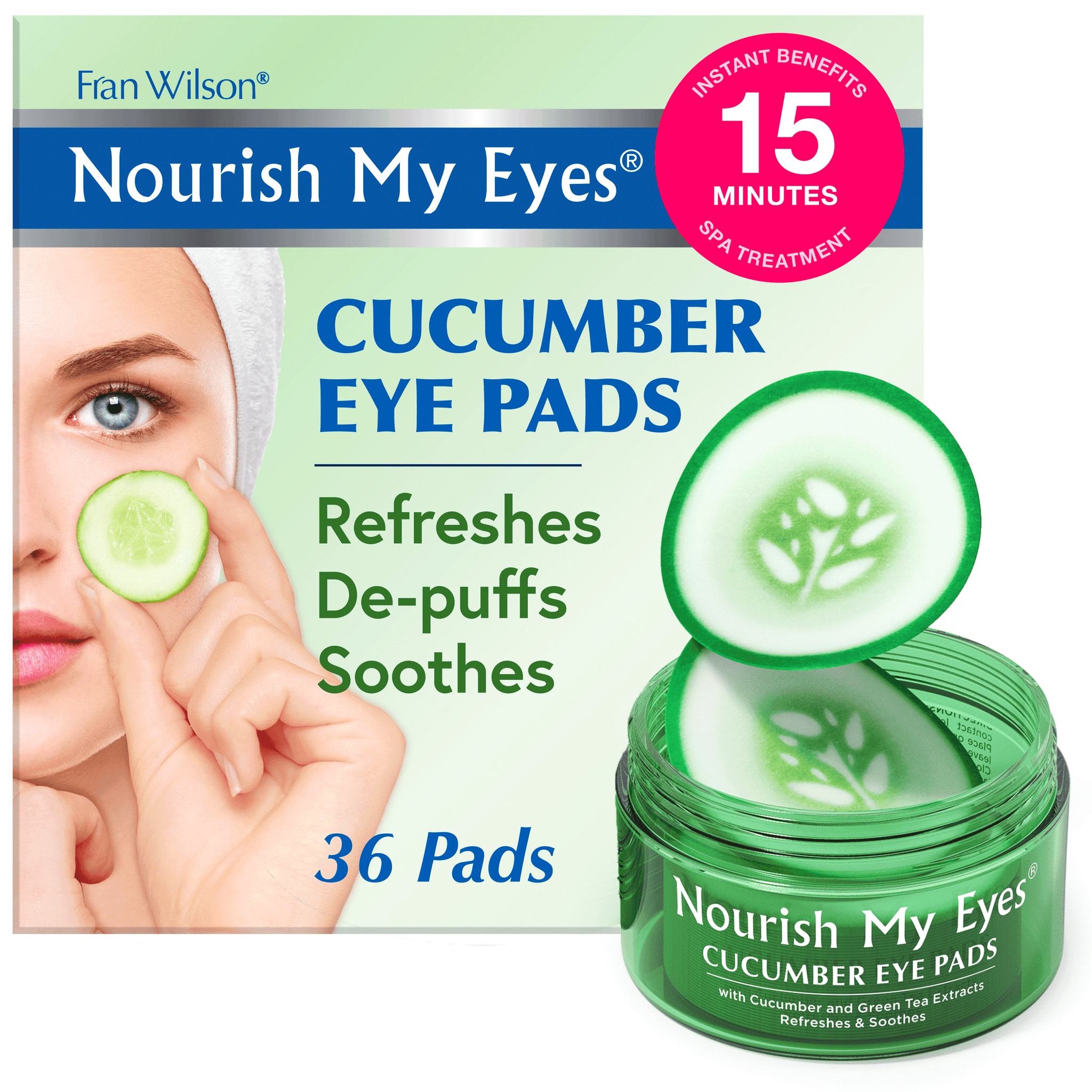 Nourish My Eyes Cucumber Eye Pads - FranWilson