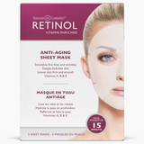 15-Minute Firming Sheet Mask with Retinol + Collagen (5-Pack) - FranWilson